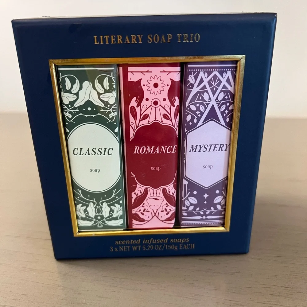 The Pretty Goods Literary Soaps Trio Classic Romantic Mystery  Scented Infused